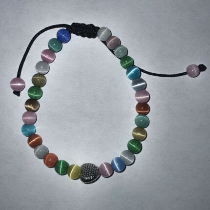 pulsera piedra ojo de gato