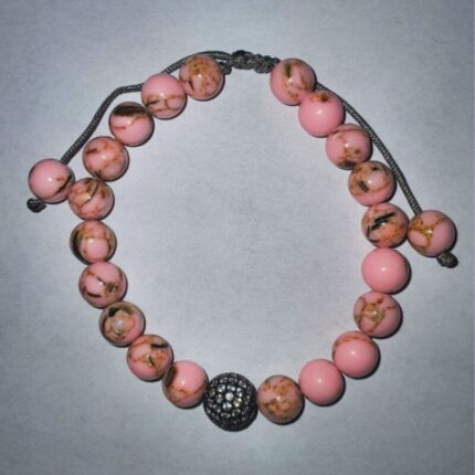 pulsera aguamarina rosa